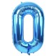 Mellomblå Tallballonger, 80 cm