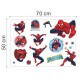 Spider-Man Klistremerker, 17 figurer