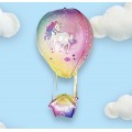 Enhjørning Folie Luftballong