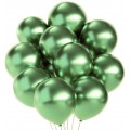 Lys Grønne Metallic Ballonger, 10 stk