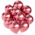 Rose Red Metallic Ballonger, 20 stk