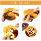 Orange Swirls, 6 stk