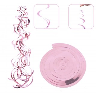 Rosa Swirls, 6 stk