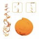 Orange Swirls, 6 stk