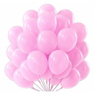 Rosa Ballonger, 100 stk