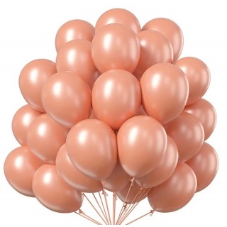 Rose Gold ballonger, 100 stk