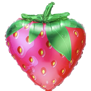 Jordbær Folieballong