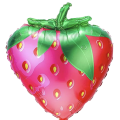 Jordbær Folieballong
