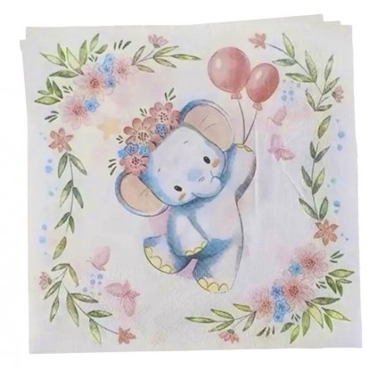 Babyshower Papirservietter