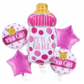 It´s A Girl Folieballonger, 5 stk