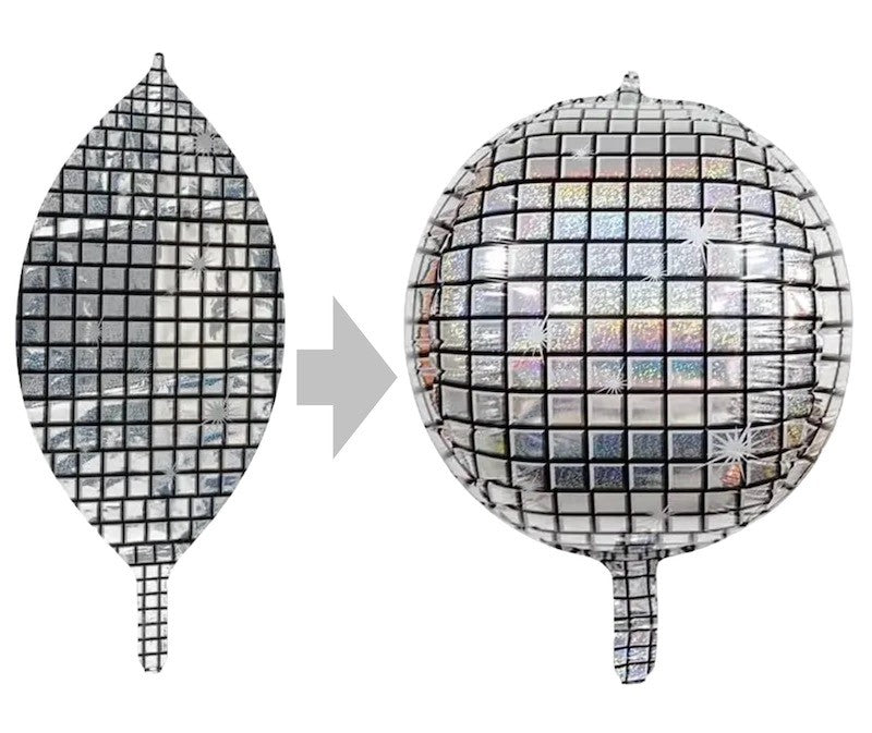 Perleshimmer Discokule Folieballong