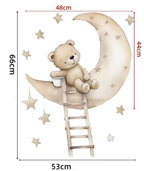 Drømmende Teddy Wallsticker