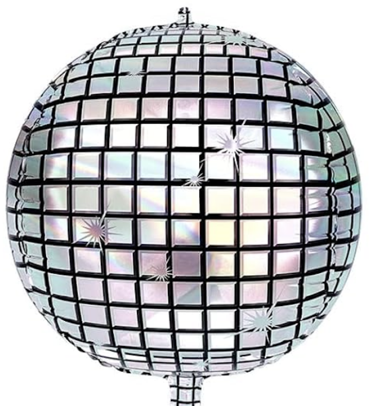 Perleshimmer Discokule Folieballong