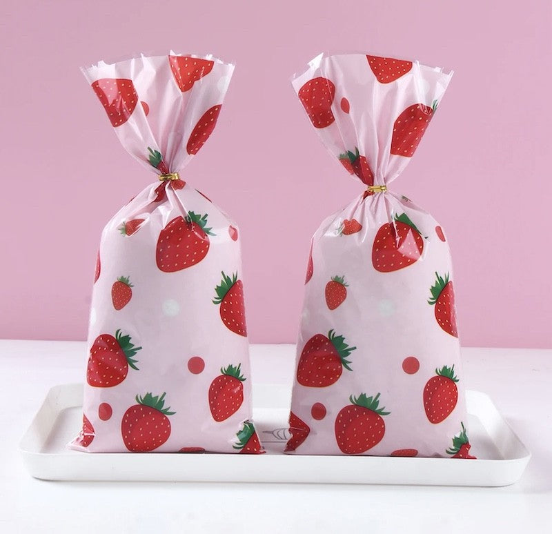 Jordbær Candy Bags