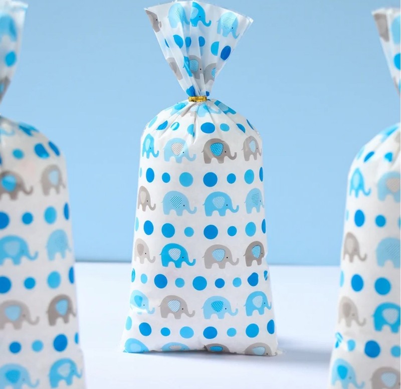 Blå Elefant Candy Bags
