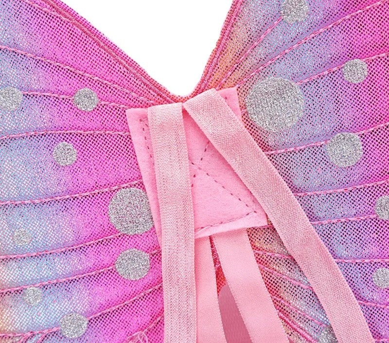 Pastell Sommerfuglvinger med Glitter