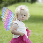 Pastell Sommerfuglvinger med Glitter