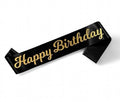 Sort og Gull Happy Birthday Ordensbånd