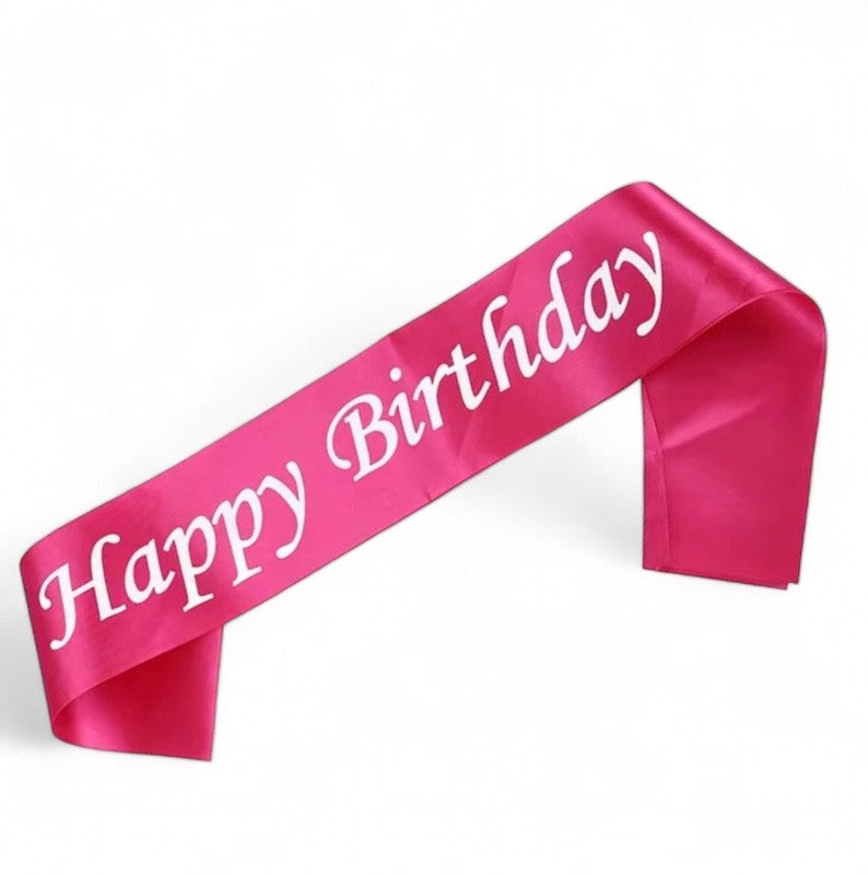 Mørkerosa Happy Birthday Ordensbånd