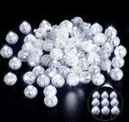 Hvite LED kuler, 10 stk