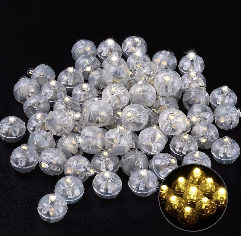 Gule LED kuler, 10 stk