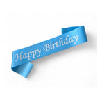 Lyseblått Happy Birthday Ordensbånd