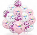 Enhjørning Ballongbukett, Rosa