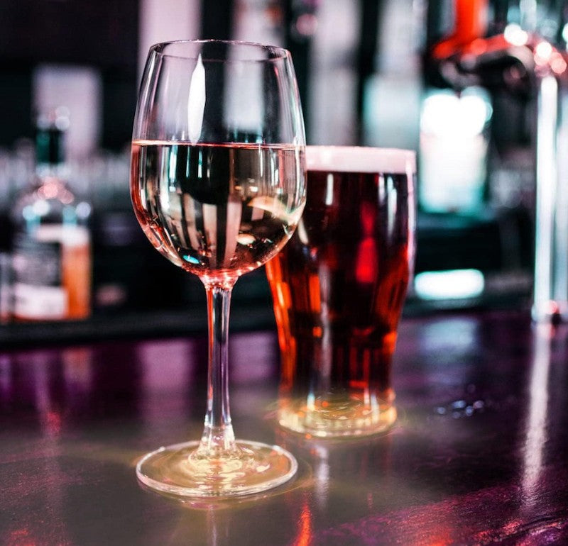 Varmhvite LED lys til flasker og glass