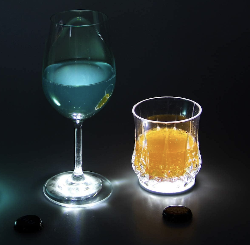 Hvite LED lys til flasker og glass