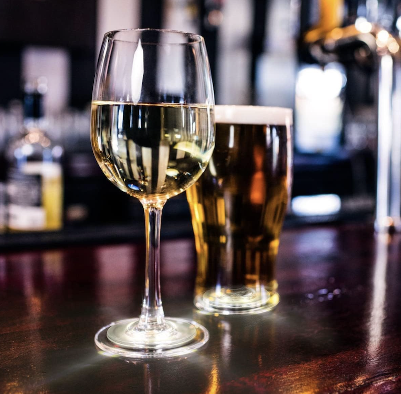 Hvite LED lys til flasker og glass