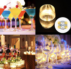 Varmhvite LED lys til flasker og glass