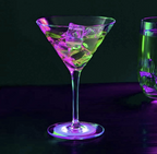 Lilla LED lys for flasker og glass
