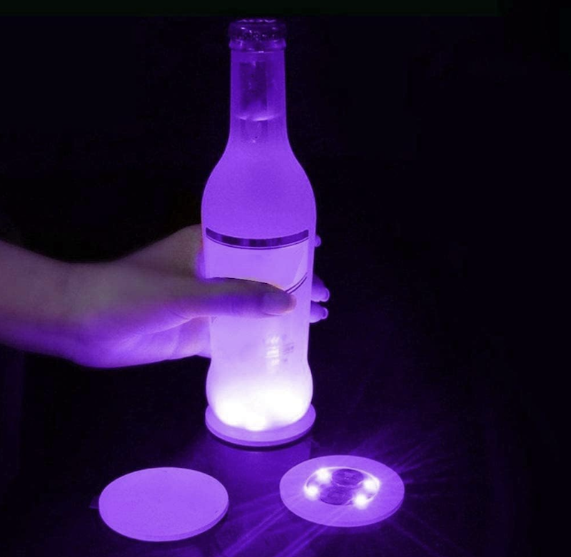 Lilla LED lys for flasker og glass