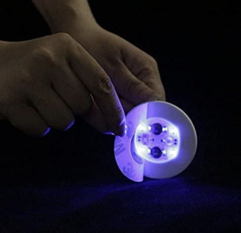 Lilla LED lys for flasker og glass