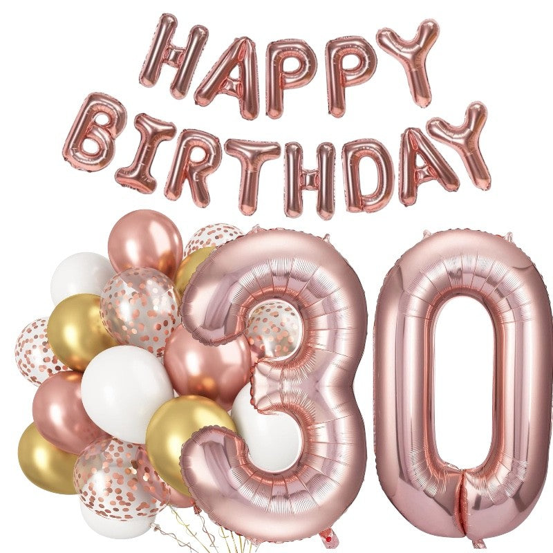 Rose Gold Bursdagspakke, 30 år