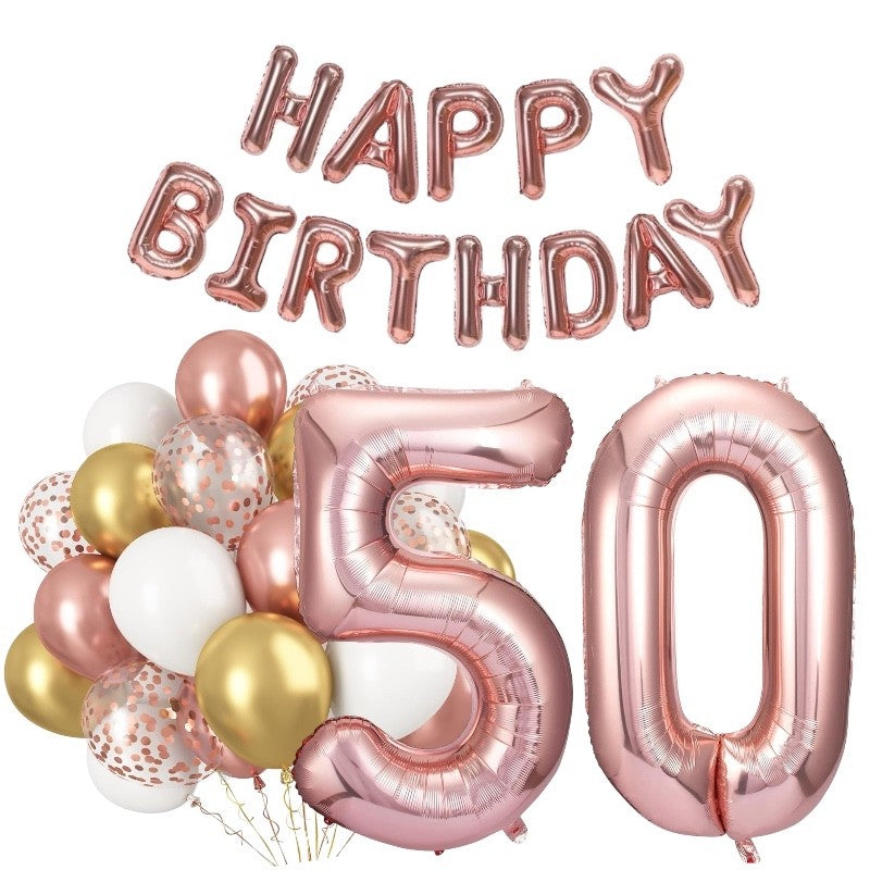 Rose Gold Bursdagspakke, 50 år