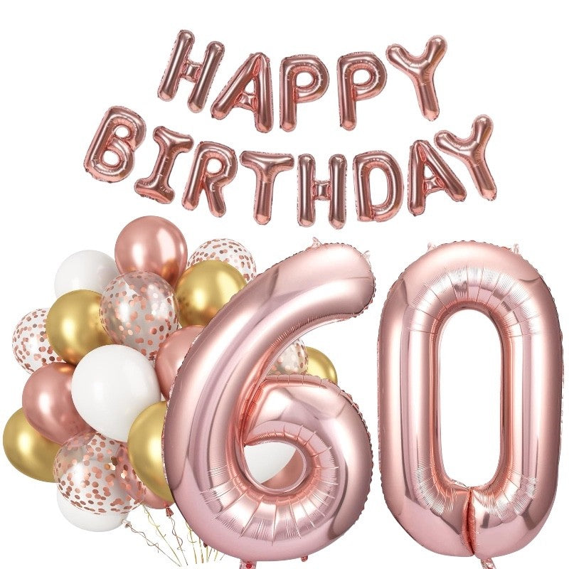 Rose Gold Bursdagspakke, 60 år