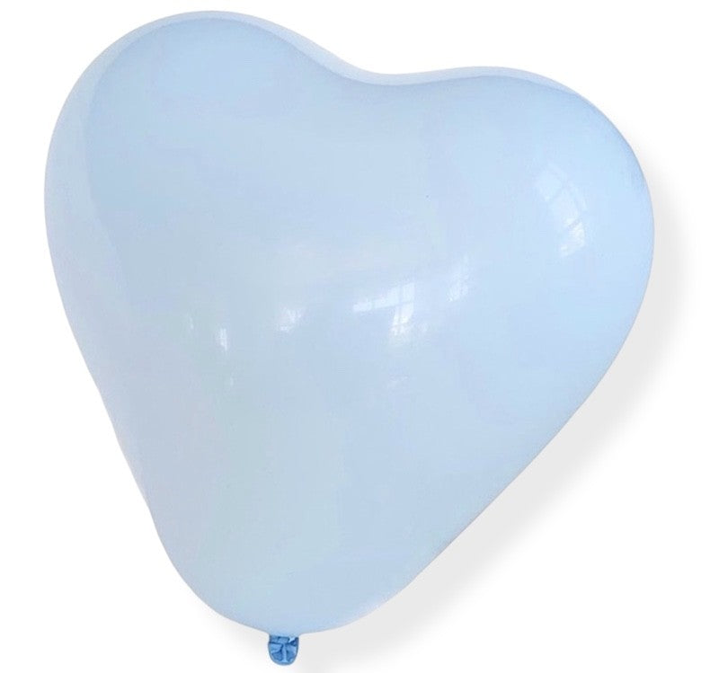 Lyseblå Ballonghjerter, 20 stk