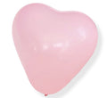 Lyserosa Ballonghjerter, 20 stk