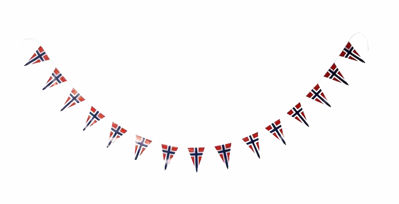 Festvimpel Norske Flagg
