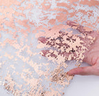 Rose Gold Glitter Bordløper, 9 meter