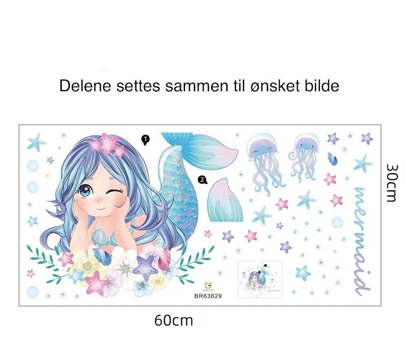 Liten Havfrue Veggklistremerke