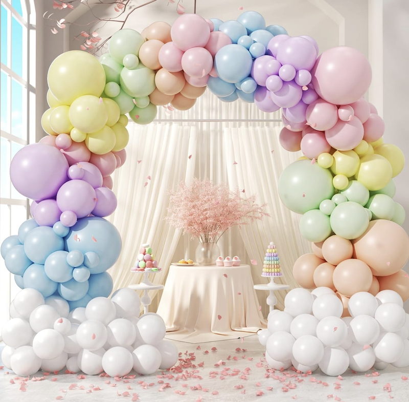 Pastell Regnbue Ballongbue