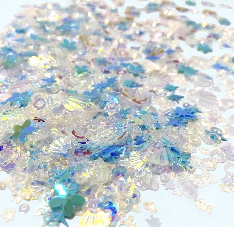 Blå Shimmer Bordkonfetti