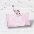 Rosa Elefant Bordkort