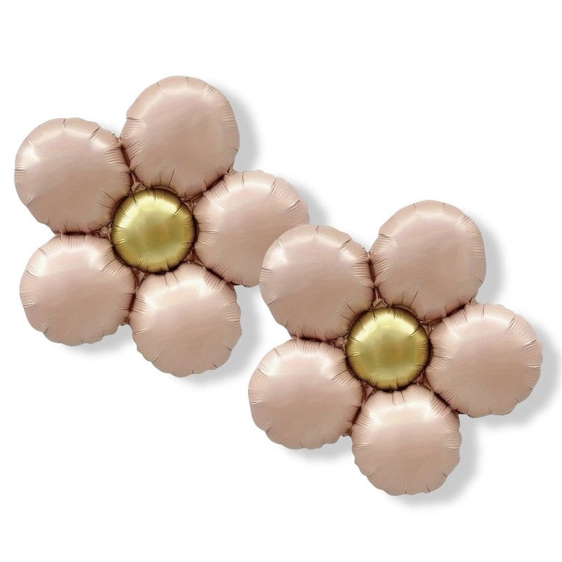 Kremfargede Folieblomster, 2 stk