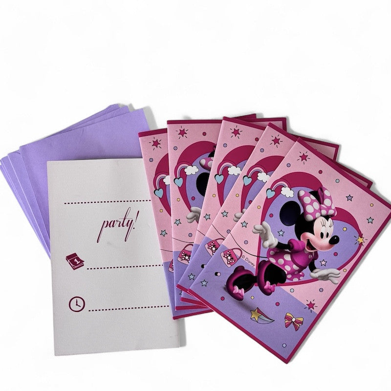 Minnie Junior Innbydelser, 6 stk