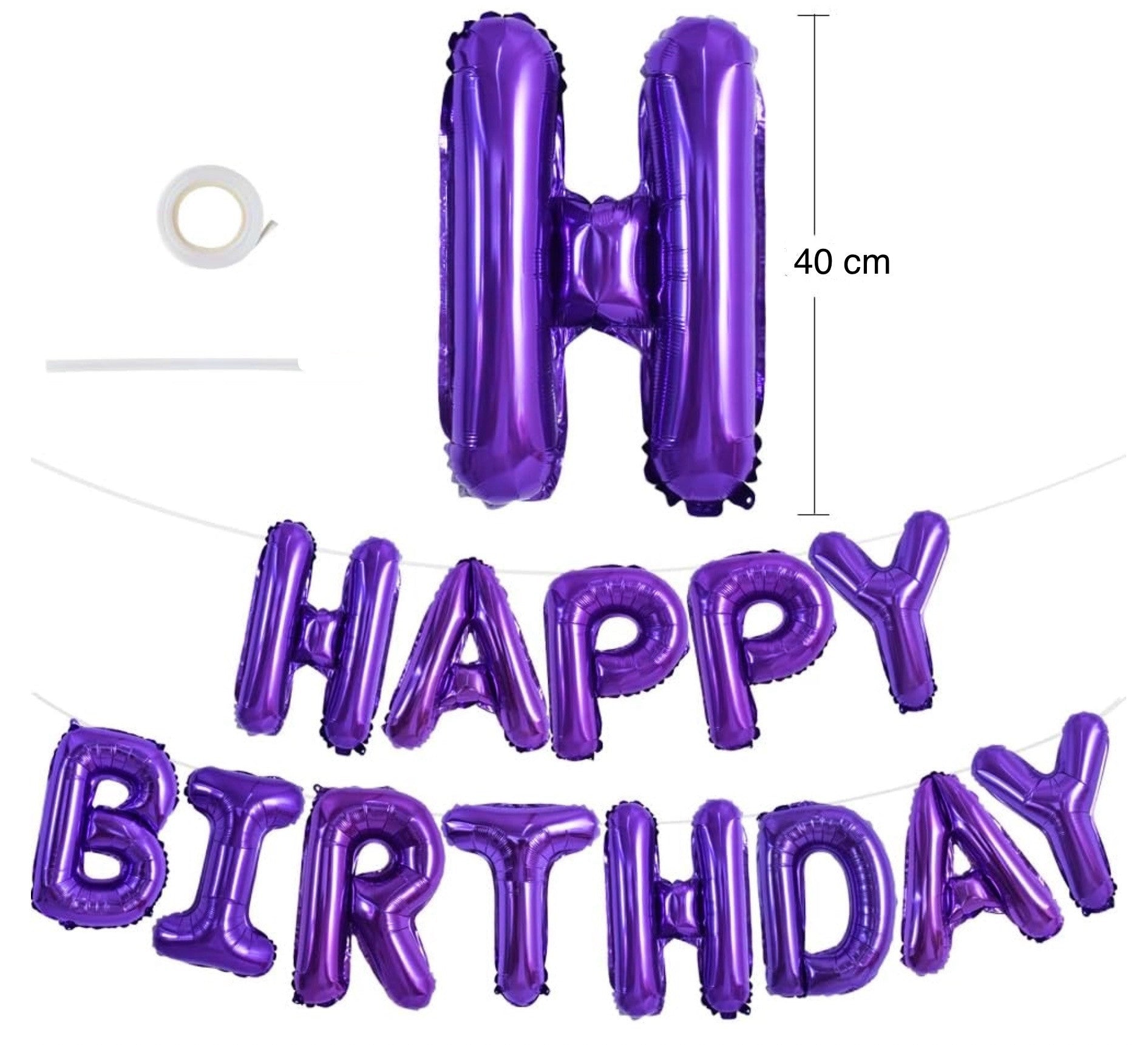 Lilla Happy Birthday Foliebanner
