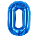 Mellomblå Tallballonger, 1 meter høye