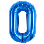 Mellomblå Tallballonger, 1 meter høye